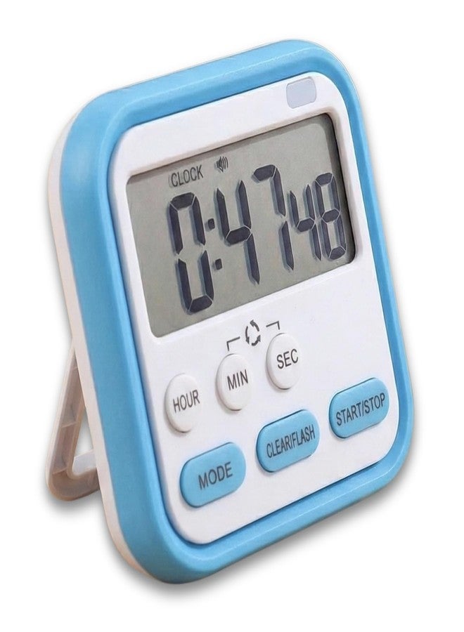 CELA Stopwatch Timer for Study Kitchen Timer | Large LCD, 24‑Hour Clock, Loud Alarm | Magnetic Back + Retractable Stand | Digital Kitchen Timer | Countdown & Count‑Up for Cooking, Study - Image 2